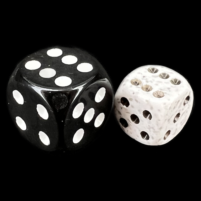 Chessex Speckled Arctic Camo 12mm D6 Spot Dice