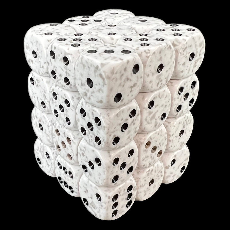 Chessex Speckled Arctic Camo 36 x D6 Dice Set