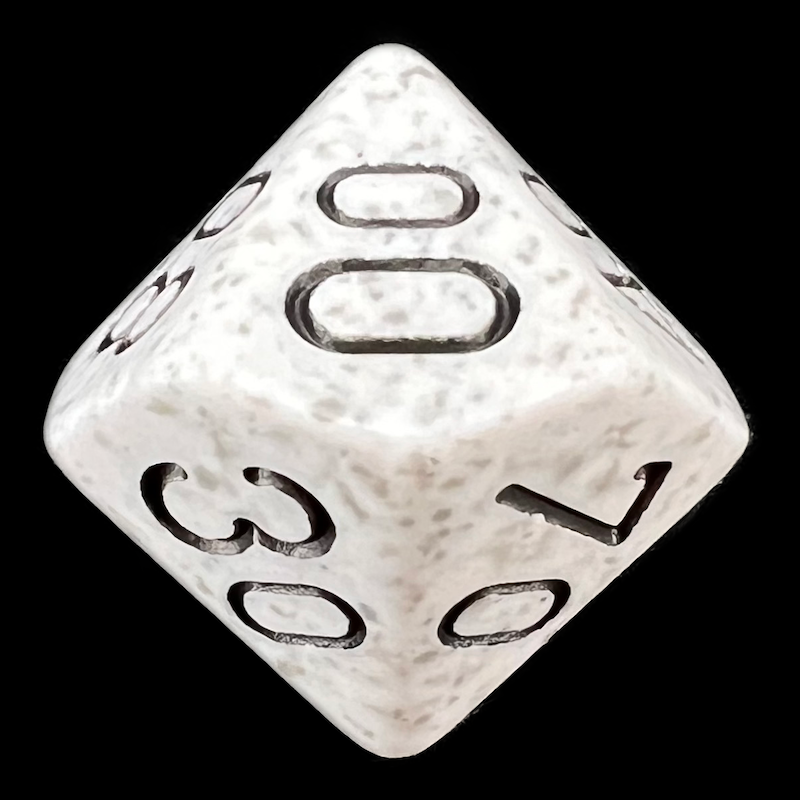 Chessex Speckled Arctic Camo Percentile Dice
