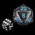 Chessex Speckled Blue Stars JUMBO 34mm D20 Dice