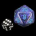 Chessex Speckled Cobalt JUMBO 34mm D20 Dice