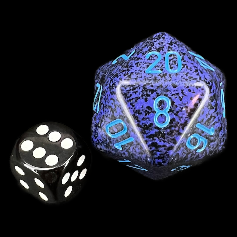 Chessex Speckled Cobalt JUMBO 34mm D20 Dice