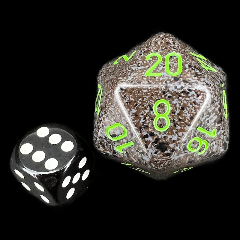 Chessex Speckled Earth JUMBO 34mm D20 Dice
