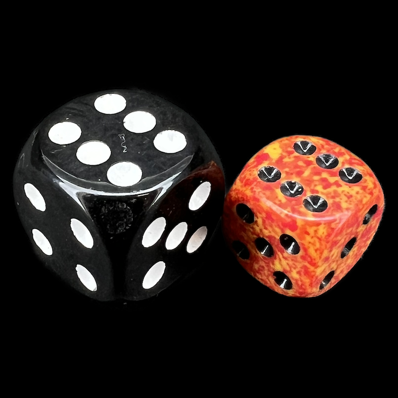 Chessex Speckled Fire 36 x D6 Dice Set