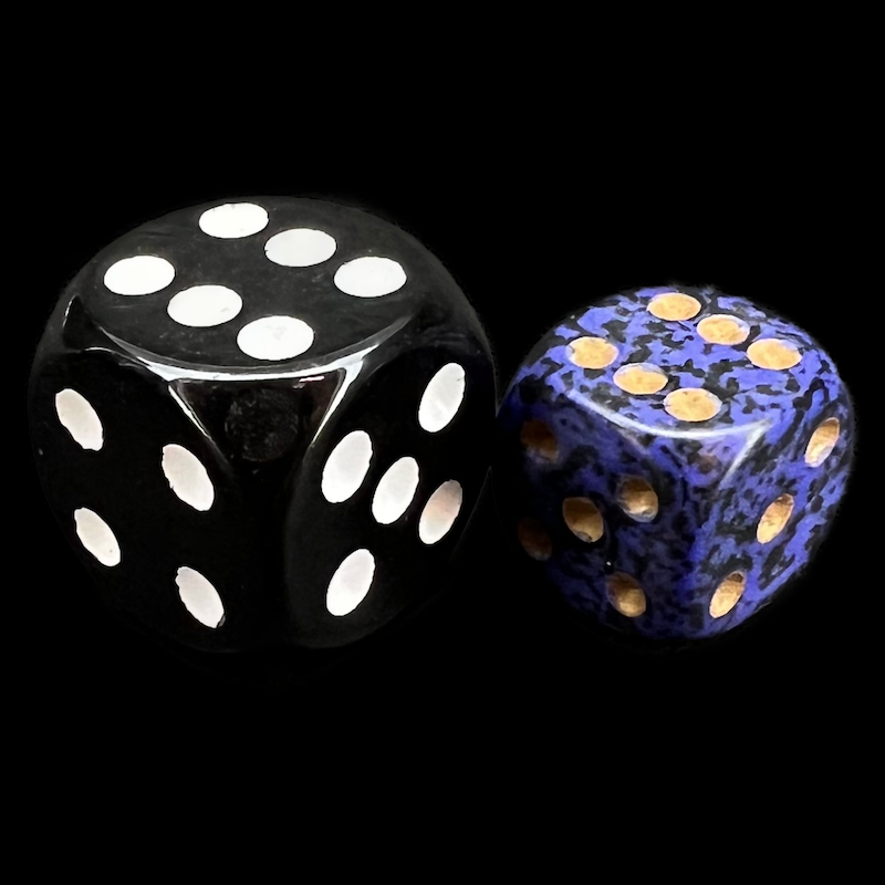 Chessex Speckled Golden Cobalt 36 x D6 Dice Set