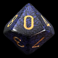 Chessex Speckled Golden Cobalt D10 Dice