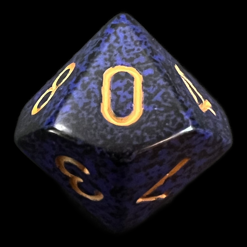 Chessex Speckled Golden Cobalt D10 Dice