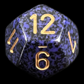 Chessex Speckled Golden Cobalt D12 Dice