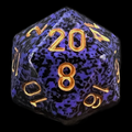Chessex Speckled Golden Cobalt D20 Dice