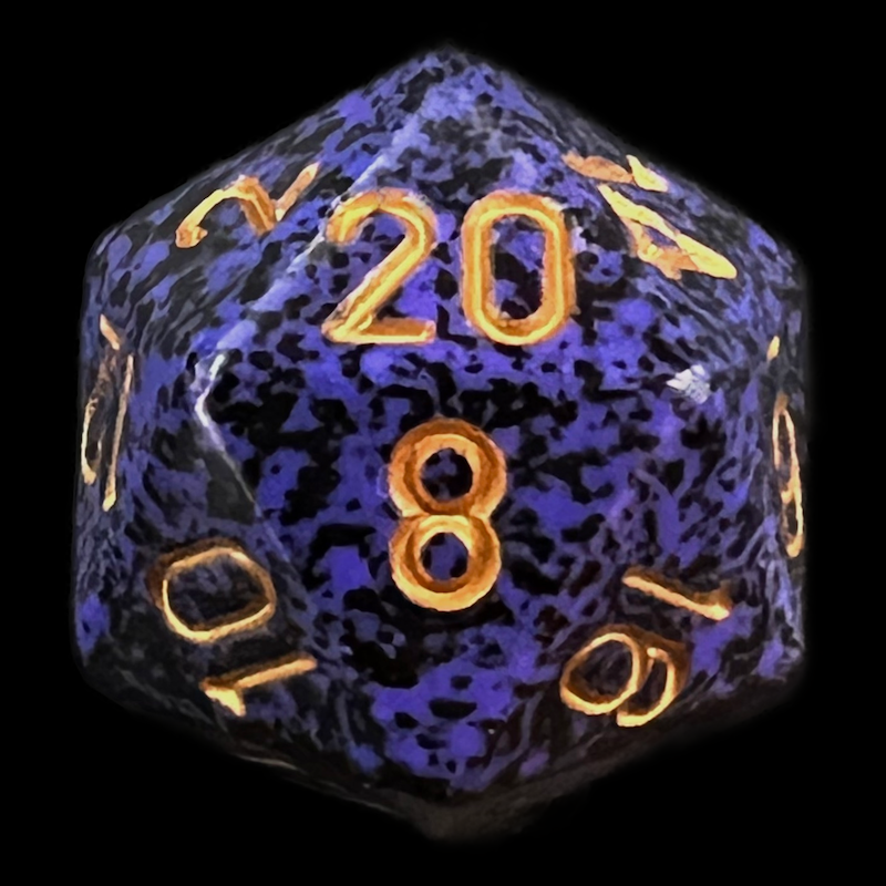 Chessex Speckled Golden Cobalt D20 Dice