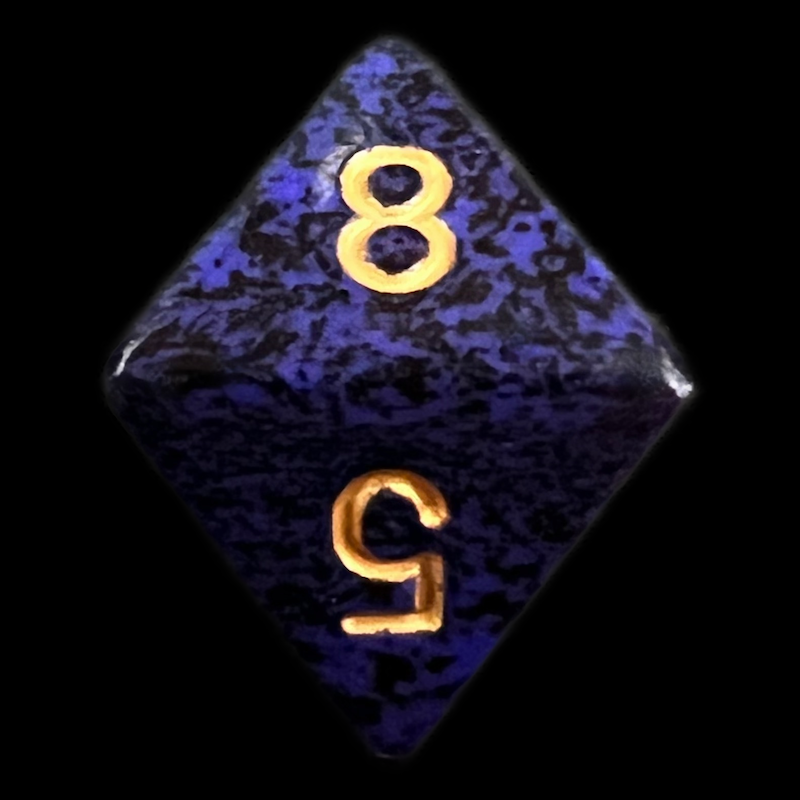 Chessex Speckled Golden Cobalt D8 Dice