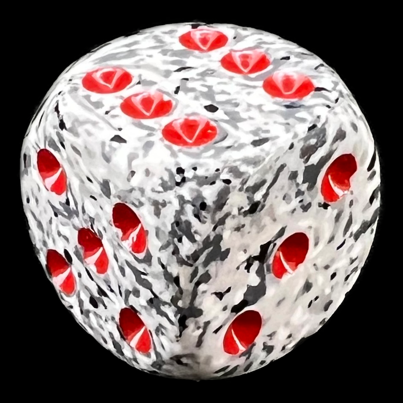 Chessex Speckled Granite 16mm D6 Spot Dice