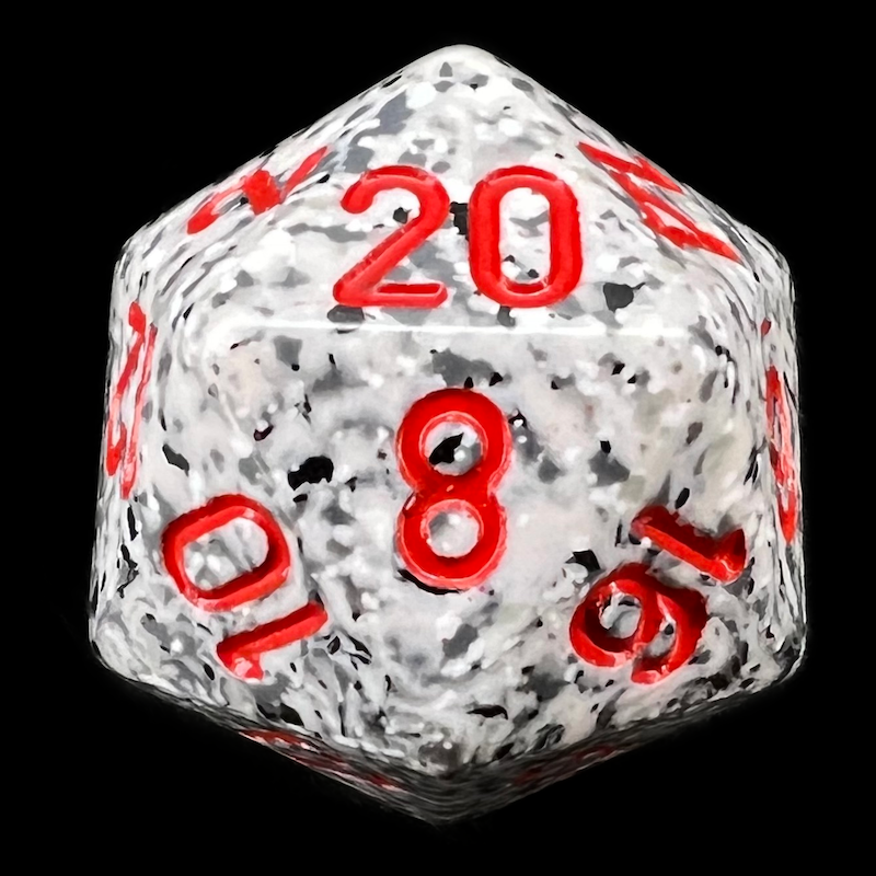 Chessex Speckled Granite D20 Dice