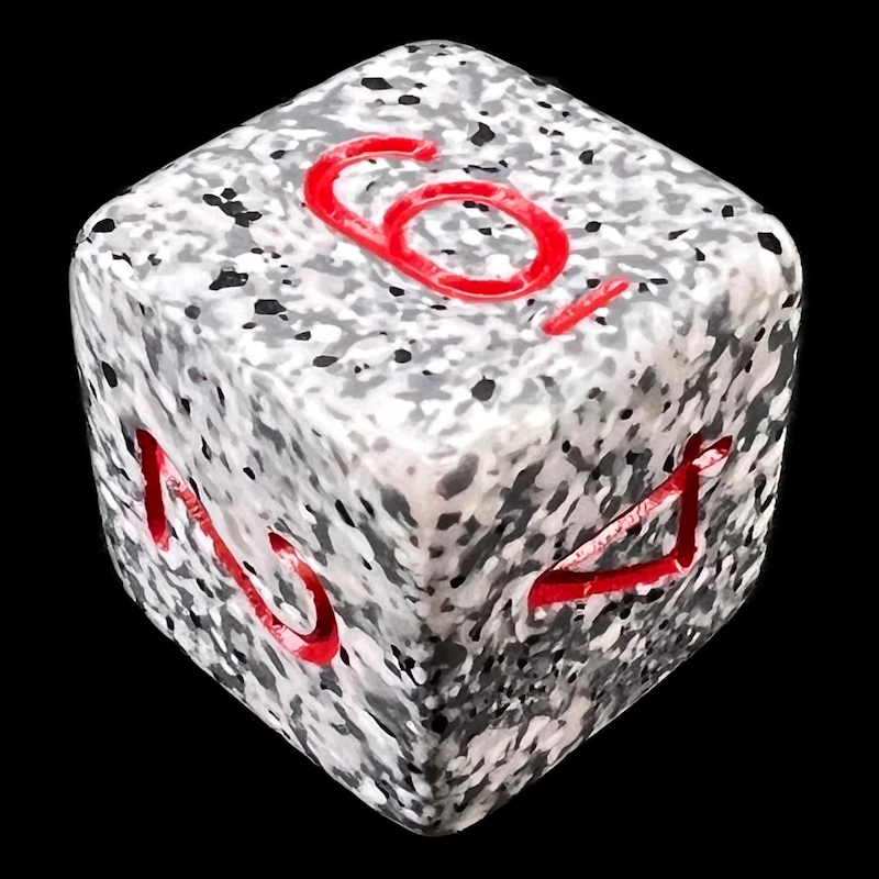 Chessex Speckled Granite D6 Dice