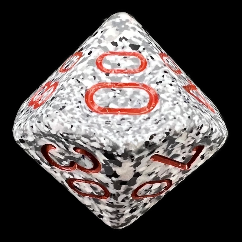 Chessex Speckled Granite Percentile Dice
