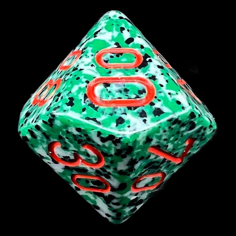 Chessex Speckled Jungle Camo Percentile Dice - OUT OF PRODUCTION