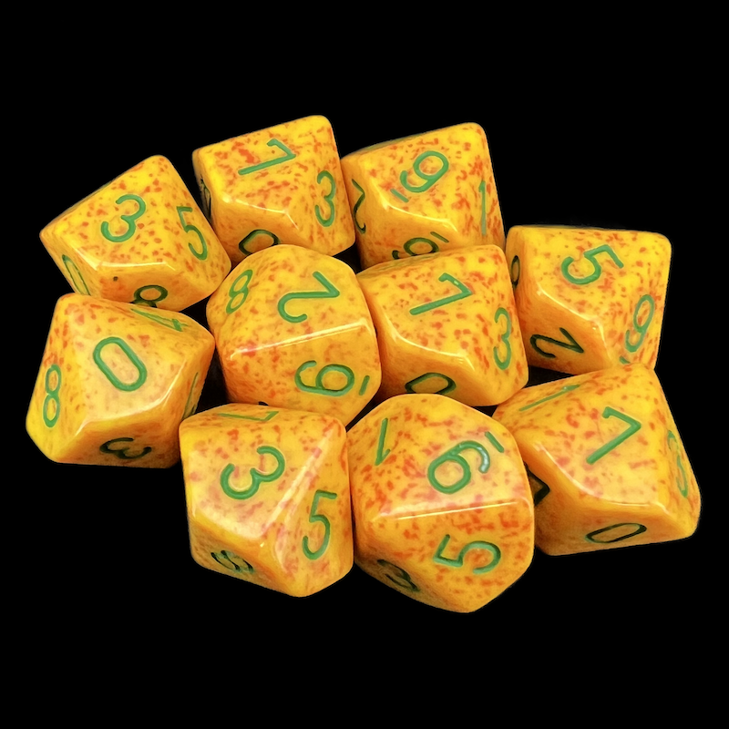 Chessex Speckled Lotus 10 x D10 Dice Set