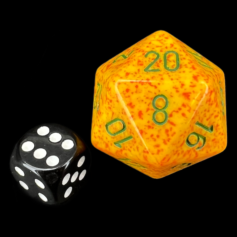 Chessex Speckled Lotus JUMBO 34mm D20 Dice
