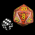 Chessex Speckled Mercury JUMBO 34mm D20 Dice
