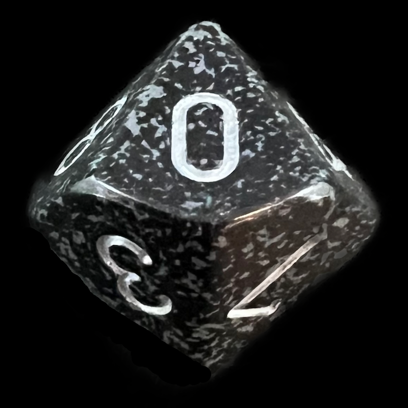Chessex Speckled Ninja D10 Dice