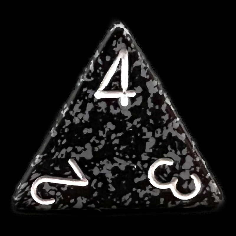 Chessex Speckled Ninja D4 Dice