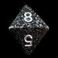 Chessex Speckled Ninja D8 Dice
