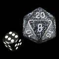 Chessex Speckled Ninja JUMBO 34mm D20 Dice