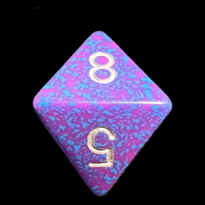 Chessex Speckled Silver Tetra D8 Dice