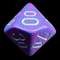 Chessex Speckled Silver Tetra Percentile Dice