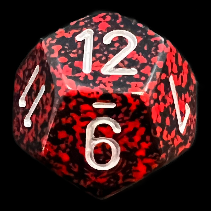 Chessex Speckled Silver Volcano D12 Dice
