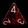 Chessex Speckled Silver Volcano D4 Dice
