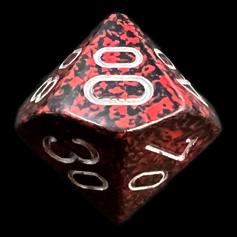 Chessex Speckled Silver Volcano Percentile Dice