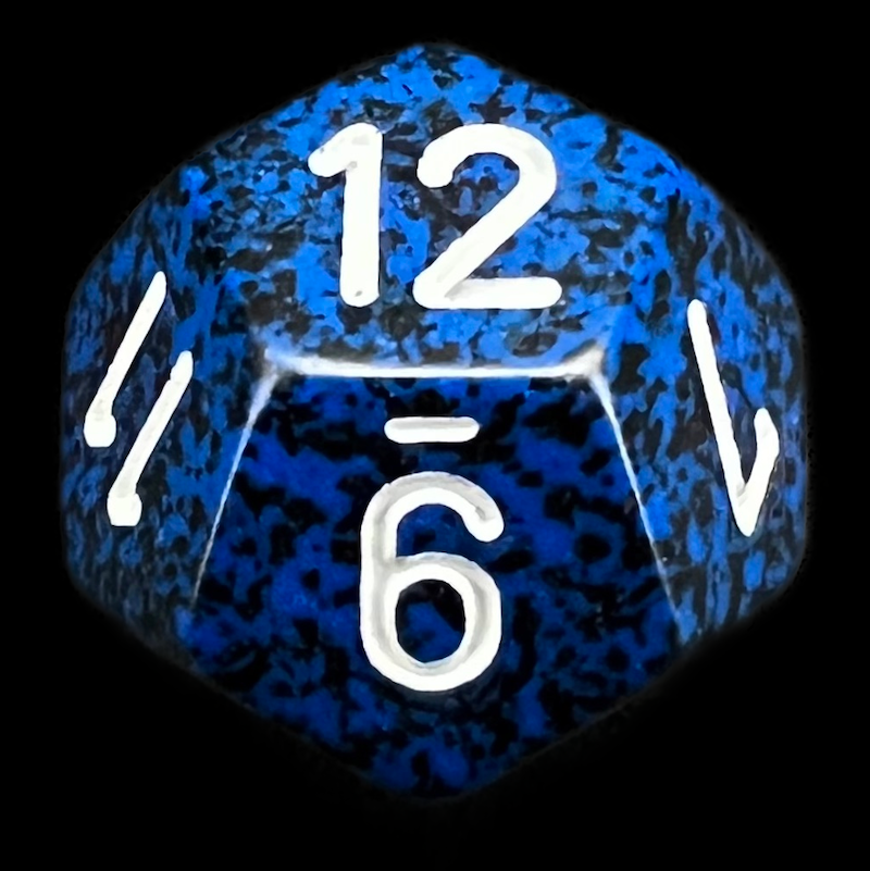 Chessex Speckled Stealth D12 Dice
