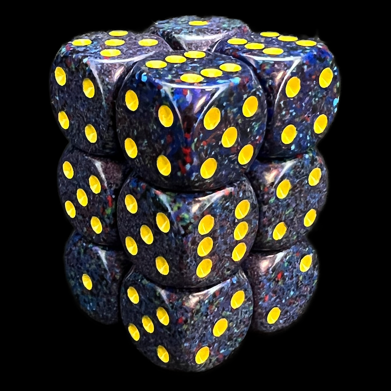 Chessex Speckled Twilight 12 x D6 Dice Set