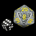 Chessex Speckled Urban Camo JUMBO 34mm D20 Dice