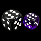 Chessex Translucent Purple & White 36 x D6 Dice Set