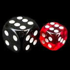 Chessex Translucent Red & White 36 x D6 Dice Set
