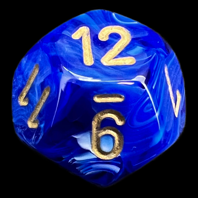Chessex Vortex Blue D12 Dice