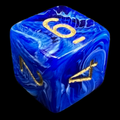 Chessex Vortex Blue D6 Dice