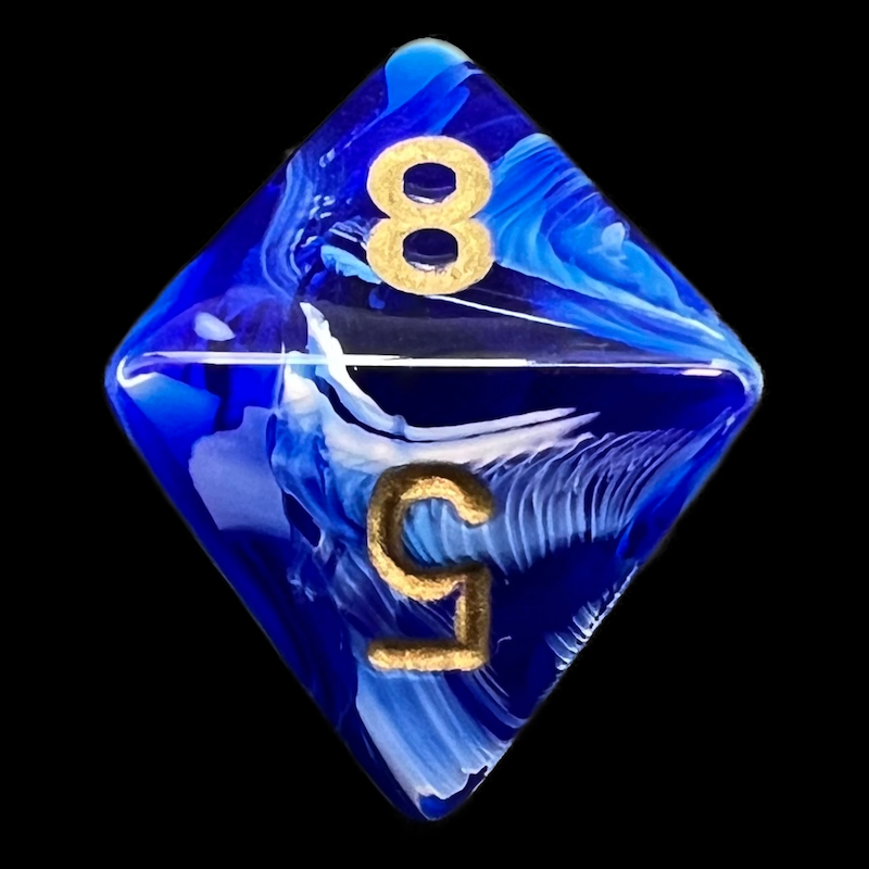 Chessex Vortex Blue D8 Dice
