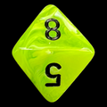Chessex Vortex Bright Green D8 Dice