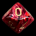 Chessex Vortex Burgundy D10 Dice