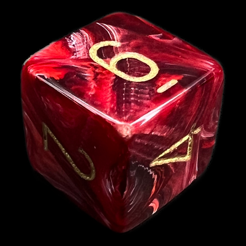 Chessex Vortex Burgundy D6 Dice