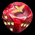 Chessex Vortex Burgundy & Gold Parachute Regiment D6 Spot Dice