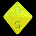 Chessex Vortex Electric Yellow & Green D8 Dice - Discontinued