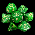 Chessex Vortex Green 7 Dice Polyset