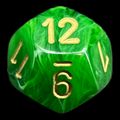 Chessex Vortex Green D12 Dice