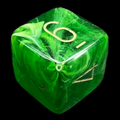 Chessex Vortex Green D6 Dice
