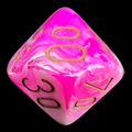 Chessex Vortex Pink Percentile Dice - Discontinued