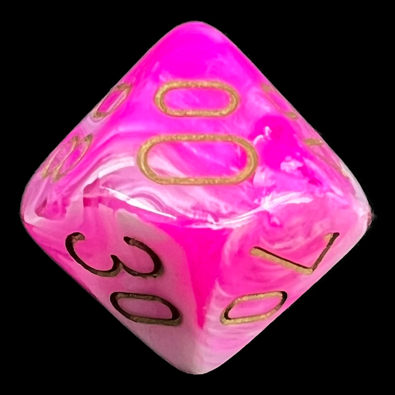 Chessex Vortex Pink Percentile Dice - Discontinued